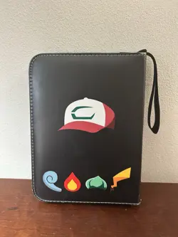 White Red Pokemon Card Zipper Binder - 2x2 Holds 90 Cards - Image 2
