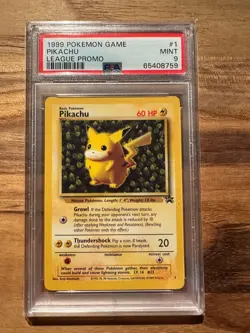 Pokemon League Black Star Promo Pikachu #1 Rare 🔥PSA 9 # 65408759 - Image 2