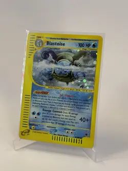 Blastoise 004/165 Expedition Base Set Holo Rare 100 HP Stage 2 Pokemon TCG Card - Image 1