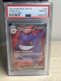 Pokemon Gengar EX Temporal Forces #193 Ultra Rare PSA 10 💎🔥 - Image 1