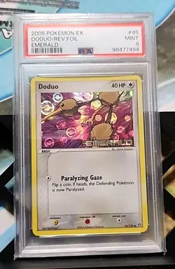 Doduo 45/106 EX Emerald Reverse Holo Stamped Pokemon Psa 9 - Image 1