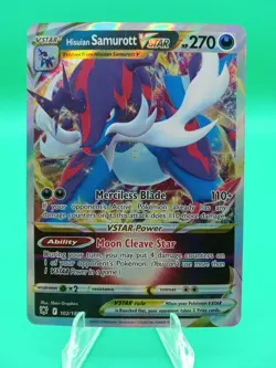 2022 Pokemon Astral Radiance Hisuian Samurott Vstar #102 VLP - Image 1