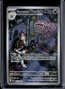 2025 Pokemon Destined Rivals Team Rocket's Weezing #199/182 - Image 1