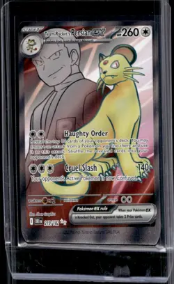 2025 Pokemon Destined Rivals Team Rocket's Persian ex #219/182 - Image 1