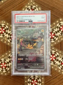 Pokemon Pikachu Illustration Rare PSA 9 Scarlet & Violet 151 173/165 - Image 1