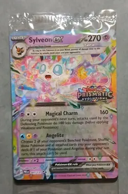 Pokemon Prismatic Evolutions Sylveon ex 041/131 Surprise Box Stamped Sealed - Image 1