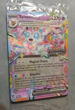 Pokemon Prismatic Evolutions Sylveon ex 041/131 Surprise Box Stamped Sealed - Image 3