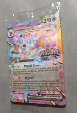 Pokemon Prismatic Evolutions Sylveon ex 041/131 Surprise Box Stamped Sealed - Image 4