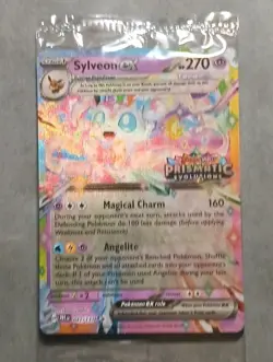 Pokemon Prismatic Evolutions Sylveon ex 041/131 Surprise Box Stamped Sealed - Image 5