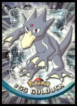 Topps Pokemon Golduck #55 1999 TV Animation Edition Non Holo Black Logo NM - Image 1