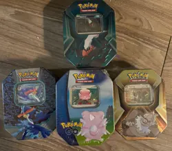 Lot Of 4 SEALED Pokemon TCG Tins *read Description - Image 1