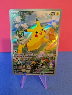 Pokemon Pikachu SVP 027 Scarlet & Violet Paldea Evolved ETB Promo - Image 1
