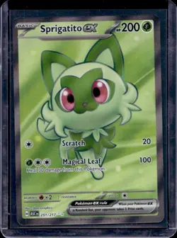 2026 Pokemon Ascended Heroes Sprigatito ex Full Art Rare Ultra #251/217 - Image 1