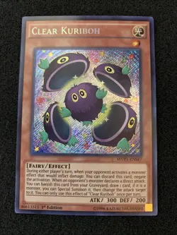 Yu-Gi-Oh! Clear Kuriboh MVP1-ENS47 The Dark Side of Dimensions Movie Pack Secret - Image 1