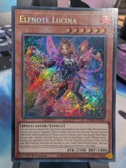 YuGiOh! Elfnote Lucina BPRO-EN010 Secret Rare 1st Ed - Image 1