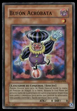 YuGiOh Bufon Acrobata Jester Confit #ANPR-SP009 Spanish Super Rare NM - Image 1