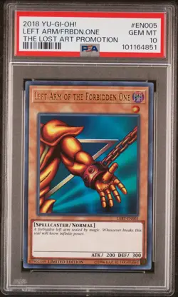 Left Arm of the Forbidden One 2018 Yu-Gi-Oh! #EN005 PSA 10 - Image 1