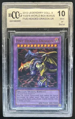 2012 Yu-Gi-Oh! Yugi's World Five-Headed Dragon Ultra Rare #LC03-EN004 BCCG 10 - Image 1