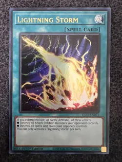 Yugioh Lightning Storm RA01-EN061 Ultra Rare 1st Edition NM - Image 1
