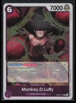 Monkey.D.Luffy (073) OP07-073 One Piece 500 Years in the Future Rare Near Mint - Image 1