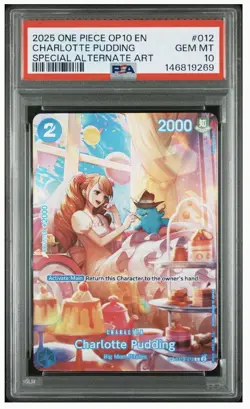 PSA 10 Charlotte Pudding SP Alt Art OP10 Royal Blood One Piece Waifu ST12-012 - Image 1