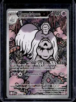 2025 Pokemon Mega Evolution Houndstone Illustration Rare #145/132 - Image 1