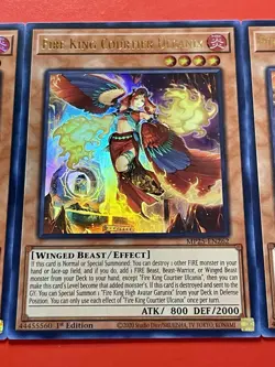 3x Fire King Courtier Ulcanix | MP25-EN262 | Ultra Rares | NM | 1st Ed | YuGiOh! - Image 5