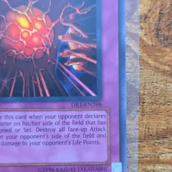 Konami Yu-Gi-Oh! TCG Blast Held by a Tribute DR1-EN266 Trap Dark Revelation 1 - Image 2