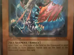 Yu-Gi-Oh! TCG Ocean Dragon Lord - Neo-Daedalus SD4-EN001 1st EDITION ULTRA RARE - Image 3