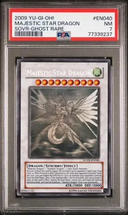 Yugioh Majestic Star Dragon EN040 Ghost Rare PSA 7 - Image 1
