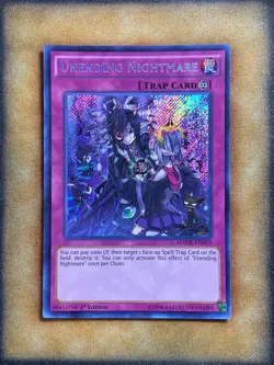 Yugioh Unending Nightmare MACR-EN079 Secret Rare 1st Ed LP - Image 1