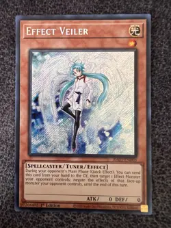 Yugioh Effect Veiler RA01-EN003 Secret Rare 1st Edition NM - Image 1