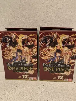 BANDAI ONE PIECE CCG THE THREE BROTHERS ULTRA DECK ST 13 LOT(2) - Image 1