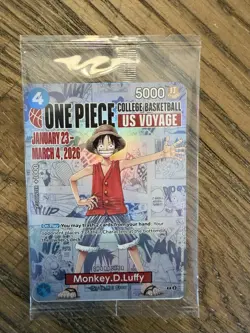 Monkey.D.Luffy (055) (College Basketball US Voyage) P-055 One Piece Promotion... - Image 1