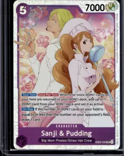 2025 One Piece Anime 25th Collection Sanji & Pudding Alternate Art #EB02-035 - Image 1
