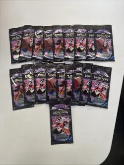 Disney Lorcana 19 Rise of the Floodborn Japanese Booster Pack Lot (19 Total) - Image 1