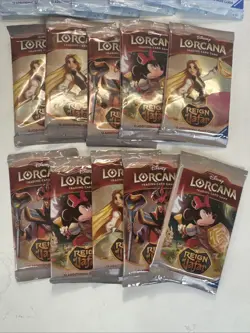 Disney Lorcana TCG the 6 Winter spell Pack And 10 Reign Of Jafar Pack - Image 3