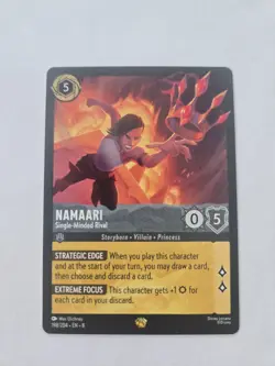 Disney Lorcana Raya Namaari - Single-Minded Rival 198/204 Legendary Steel Card - Image 1