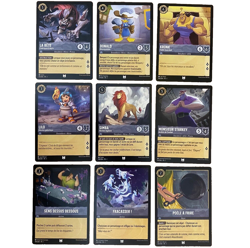 set 9 cartes peu communes Acier Chapitre 1 | Lot Disney Lorcana FR 🇫🇷 (2023) - Image 1