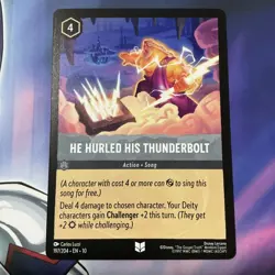 He Hurled His Thunderbolt 197/204 Whispers in the Well Disney Lorcana - Image 1
