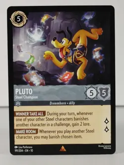 Pluto - Steel Champion - Rare - Whispers in the Well - Lorcana #191 -H - Image 1