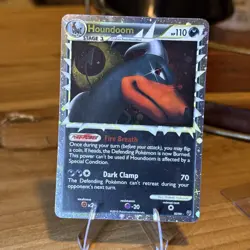Pokemon TCG Houndoom Prime Undaunted Holo Card 82/90 LP Condition - Image 1