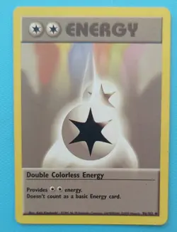 Pokemon Double Colorless Energy Base Set 096/102 Regular Uncommon English Card - Image 1