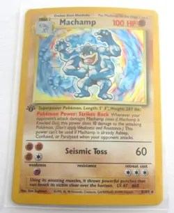 MACAMP HOLO BASE SET POKEMON CARD 8/102 GAMEFREAK 1999 WIZARDS - Image 1