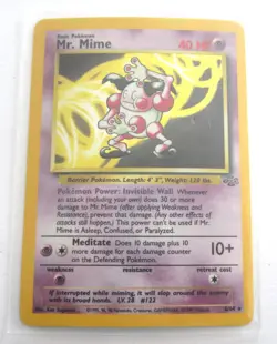 MR MIME HOLO JUNGLE POKEMON CARD 6/64 GAMEFREAK 1999 WIZARDS - Image 1