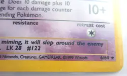 MR MIME HOLO JUNGLE POKEMON CARD 6/64 GAMEFREAK 1999 WIZARDS - Image 2
