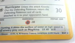 PIDGEOT HOLO JUNGLE POKEMON CARD 8/64 GAMEFREAK 1999 WIZARDS - Image 2
