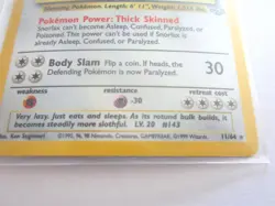 SNORLAX HOLO JUNGLE POKEMON CARD 11/64 GAMEFREAK 1999 WIZARDS - Image 2