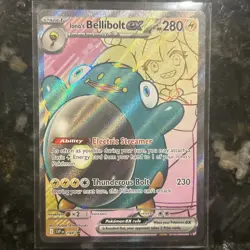 Ionos Bellibolt Ex 194 Journey Together Full Art Ultra Rare Pokemon Card NM - Image 1