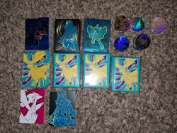 Pokemon Starter Kit Over 100 EX Cards, Sleeves,Dividers, Coins,& Dice - Image 1
